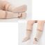 Exemaba Baby Antirutsch Socken 5 Paar Kleinkinder Tiermotive ABS Rutschfeste Sneaker Socken(Beige Dinosaurier,L/3-5Y)