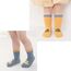 Exemaba Baby Antirutsch Socken 5 Paar Kleinkinder Tiermotive ABS Rutschfeste Sneaker Socken(Beige Dinosaurier,L/3-5Y)