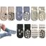 Exemaba Rutschfeste Socken für Baby Mädchen Jungen 5 Paar Kinder Anti Rutsch Socken Sportsocken Stoppersocken(1-3 Jahre, C 5 Farben)