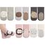 Exemaba Baby Antirutsch Socken 5 Paar Kleinkinder Tiermotive ABS Rutschfeste Sneaker Socken(Rosa Affe,L/3-5Y)
