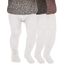 Tiny One Strumpfhose Baby-Mädchen 74/80 Kinder | Allergenfrei, Hergestellt aus Weichster Bio Baumwolle | Set 3x Elastische Babystrumpfhosen mit Rutschfest Bund | Langlebige & Bequem Tights, Weiß