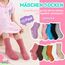 Welwoos Stoppersocken Kinder Baby Mädchen Lustige Socken Antirutschsocken Kinder Anti Rutsch Rutschfeste Geschenk Baumwolle Socken für Kinder Mädchen Kleinkind 12 Paare(Reine Farbe,30-34)