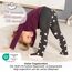 LaLoona Baby Krabbelstrumpfhose mit ABS Sohle - elastische Kinderstrumpfhose mit Anti Rutsch Noppen - OEKO-TEX® Standard 100 geprüft - Sterne/Rosa - 86-92