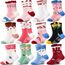 Welwoos Stoppersocken Kinder Baby Mädchen Lustige Socken Antirutschsocken Kinder Anti Rutsch Rutschfeste Geschenk Baumwolle Socken für Kinder Mädchen Kleinkind 12 Paare(Cartoon,22-24)
