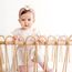 DRESHOW Stirnband Baby Mädchen Dehnbare Nylon Stirnbänder Handgefertigte Blumen Haarband for Neugeborene Kleinkinder Kinder 3 Stück