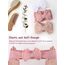DRESHOW Stirnband Baby Mädchen Dehnbare Nylon Stirnbänder Handgefertigte Schleife Haarband for Neugeborene Kleinkinder Kinder 3 Stück