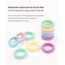 Jollybows 300 Stück Haargummis Mädchen, Bunt Kleine Elastische Zopfgummis Mini Haarschmuck für Baby Mädchen Kinder Kleinkind (1 Zoll / 2,5 cm 5 Candy-Farben)