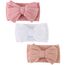 DRESHOW Stirnband Baby Mädchen Dehnbare Nylon Stirnbänder Handgefertigte Schleife Haarband for Neugeborene Kleinkinder Kinder 3 Stück