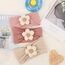 DRESHOW Stirnband Baby Mädchen Dehnbare Nylon Stirnbänder Handgefertigte Blumen Haarband for Neugeborene Kleinkinder Kinder 3 Stück