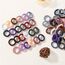 Jollybows 300 Stück Haargummis Mädchen, 1 Zoll / 2,5 cm Kleine Elastische Zopfgummis Mini Haarschmuck für Baby Mädchen Kinder Kleinkind Dunkle Farbe