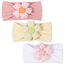 3 Stück Baby Blumen-Stirnband, Nylon-Baby-Stirnbänder, weiche Haarbänder, Zubehör für Neugeborene, Kleinkinder (Yellow Pink White)