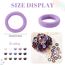 Jollybows 300 Stück Haargummis Mädchen, 1 Zoll / 2,5 cm Kleine Elastische Zopfgummis Mini Haarschmuck für Baby Mädchen Kinder Kleinkind Dunkle Farbe