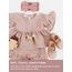 DRESHOW Stirnband Baby Mädchen Dehnbare Nylon Stirnbänder Handgefertigte Schleife Haarband for Neugeborene Kleinkinder Kinder 3 Stück