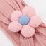 DRESHOW Stirnband Baby Mädchen Dehnbare Nylon Stirnbänder Handgefertigte Blumen Haarband for Neugeborene Kleinkinder Kinder 3 Stück