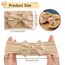 3 Stück Baby-Turban-Stirnband für Neugeborene, Baby-Stirnbänder, Baby-Mädchen-Bögen, weiche Schleife, Kopfbedeckung, elastische Haarbänder für Kleinkinder, Neugeborene