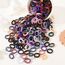 Jollybows 300 Stück Haargummis Mädchen, 1 Zoll / 2,5 cm Kleine Elastische Zopfgummis Mini Haarschmuck für Baby Mädchen Kinder Kleinkind Dunkle Farbe