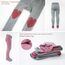 Petinard Label Krabbelstrumpfhose 2er-Pack ABS Sohle für Mädchen Baby, Strumpfhose mit Anti Rutsch Noppen