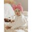 DRESHOW Stirnband Baby Mädchen Dehnbare Nylon Stirnbänder Handgefertigte Schleife Haarband for Neugeborene Kleinkinder Kinder 3 Stück