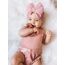 DRESHOW Stirnband Baby Mädchen Dehnbare Nylon Stirnbänder Handgefertigte Schleife Haarband for Neugeborene Kleinkinder Kinder 3 Stück