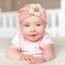 DRESHOW Stirnband Baby Mädchen Dehnbare Nylon Stirnbänder Handgefertigte Blumen Haarband for Neugeborene Kleinkinder Kinder 3 Stück