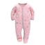 Schlafstrampler Baby Junge Maedchen 3er Unisex Pyjamas Baumwolle Strampler Jumpsuits Langarm Spieler Babykleidung mit 0-6 Monate