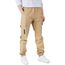 CAMLAKEE Cargohose Jungen Jogginghose Kinder Cargo Hosen Jungs Arbeitshose mit Elastischem Bund Beige DE: 152-158 (Herstellergröße 150)
