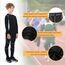Leeboom Thermounterwäsche Kinder Fußball Thermohose Funktionswäsche Kinder Atmungsaktiv Skiunterwäsche Thermounterwäsche Sport Schnell Trockend Sportunterwäsche Fussball Unterwäsche