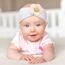 DRESHOW Stirnband Baby Mädchen Dehnbare Nylon Stirnbänder Handgefertigte Blumen Haarband for Neugeborene Kleinkinder Kinder 3 Stück
