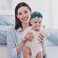 2 Stücke Baby Stirnbänder Neugeborene Turban Stirnband Baby Mädchen Schleifen Weiche Schleife Kopfbedeckung Elastische Haarbänder für Kleinkinder Neugeborene