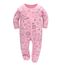 Schlafstrampler Baby Junge Maedchen 3er Unisex Pyjamas Baumwolle Strampler Jumpsuits Langarm Spieler Babykleidung mit 0-6 Monate