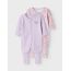 Name IT Baby - Mädchen Nbfnightsuit 2p Zip Ff Petit Flower Noos Schlafanzug, Pastel Lilac, 104 EU
