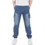CAMLAKEE Cargohose Jungen Jogginghose Kinder Cargo Hosen Jungs Arbeitshose mit Elastischem Bund Denim DE: 152-158 (Herstellergröße 150)