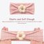 DRESHOW Stirnband Baby Mädchen Dehnbare Nylon Stirnbänder Handgefertigte Blumen Haarband for Neugeborene Kleinkinder Kinder 3 Stück