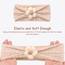 DRESHOW Stirnband Baby Mädchen Dehnbare Nylon Stirnbänder Handgefertigte Blumen Haarband for Neugeborene Kleinkinder Kinder 3 Stück