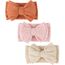 DRESHOW Stirnband Baby Mädchen Dehnbare Nylon Stirnbänder Handgefertigte Schleife Haarband for Neugeborene Kleinkinder Kinder 3 Stück