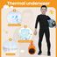 Leeboom Thermounterwäsche Kinder Fußball Thermohose Funktionswäsche Kinder Atmungsaktiv Skiunterwäsche Thermounterwäsche Sport Schnell Trockend Sportunterwäsche Fussball Unterwäsche
