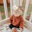 3 Stück Baby Turban Stirnband Baby Mädchen Nylon Stirnbänder Schleife Stirnband Weiche Schleife Kopfbedeckung Elastische Haarbänder für Neugeborene, Kleinkinder (Weiß Beige Rosa, eine Größe)