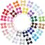 60pcs Baby Mädchen Haarschleifen Haargummis Elastisches Stirnband Pferdeschwanzhalter Gummiband Haarseile Haarschmuck für Kinder Kleinkinder Kleine Mädchen