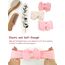 DRESHOW Stirnband Baby Mädchen Dehnbare Nylon Stirnbänder Handgefertigte Schleife Haarband for Neugeborene Kleinkinder Kinder 3 Stück