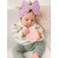 DRESHOW Stirnband Baby Mädchen Dehnbare Nylon Stirnbänder Handgefertigte Schleife Haarband for Neugeborene Kleinkinder Kinder 3 Stück