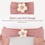 DRESHOW Stirnband Baby Mädchen Dehnbare Nylon Stirnbänder Handgefertigte Blumen Haarband for Neugeborene Kleinkinder Kinder 3 Stück