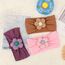 DRESHOW Stirnband Baby Mädchen Dehnbare Nylon Stirnbänder Handgefertigte Blumen Haarband for Neugeborene Kleinkinder Kinder 3 Stück