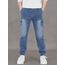 CAMLAKEE Cargohose Jungen Jogginghose Kinder Cargo Hosen Jungs Arbeitshose mit Elastischem Bund Denim DE: 140-146 (Herstellergröße 140)