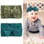 2 Stücke Baby Stirnbänder Neugeborene Turban Stirnband Baby Mädchen Schleifen Weiche Schleife Kopfbedeckung Elastische Haarbänder für Kleinkinder Neugeborene