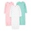 Carter's Simple Joys Nachthemd, für Babys, Mädchen, Baumwolle, 3 Stück ,Pink/Mint/White ,US NB (EU 56-62)