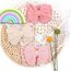 DRESHOW Stirnband Baby Mädchen Dehnbare Nylon Stirnbänder Handgefertigte Schleife Haarband for Neugeborene Kleinkinder Kinder 3 Stück