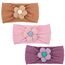 DRESHOW Stirnband Baby Mädchen Dehnbare Nylon Stirnbänder Handgefertigte Blumen Haarband for Neugeborene Kleinkinder Kinder 3 Stück