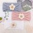 DRESHOW Stirnband Baby Mädchen Dehnbare Nylon Stirnbänder Handgefertigte Blumen Haarband for Neugeborene Kleinkinder Kinder 3 Stück