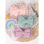 DRESHOW Stirnband Baby Mädchen Dehnbare Nylon Stirnbänder Handgefertigte Schleife Haarband for Neugeborene Kleinkinder Kinder 3 Stück