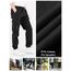 CAMLAKEE Cargohose Jungen Jogginghose Kinder Cargo Hosen Jungs Arbeitshose mit Elastischem Bund Schwarz DE: 164-170 (Herstellergröße 170)